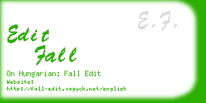 edit fall business card